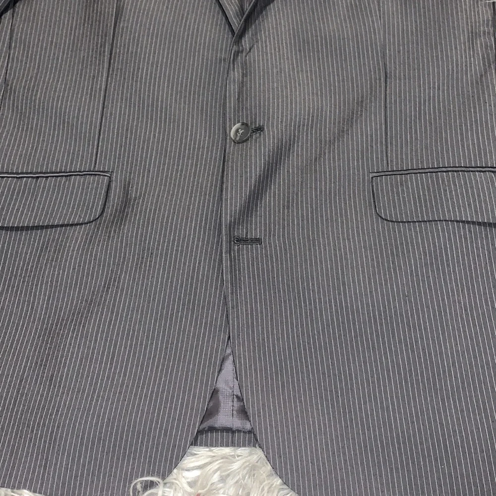 Kenneth Cole Reaction Pinstripe Suit Jacket